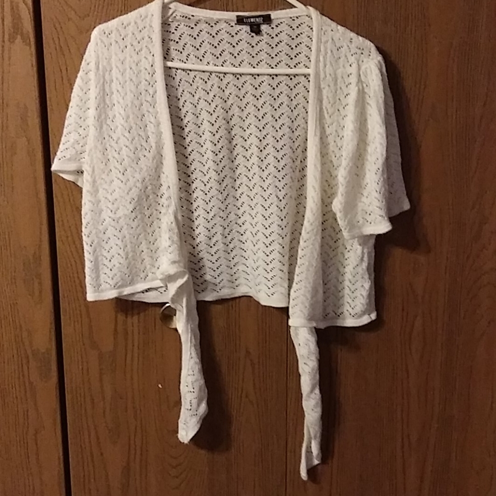White Filigree Shrug